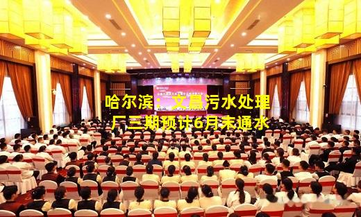 必博BIBO官方网站-哈尔滨：文昌污水处理厂三期预计6月末通水